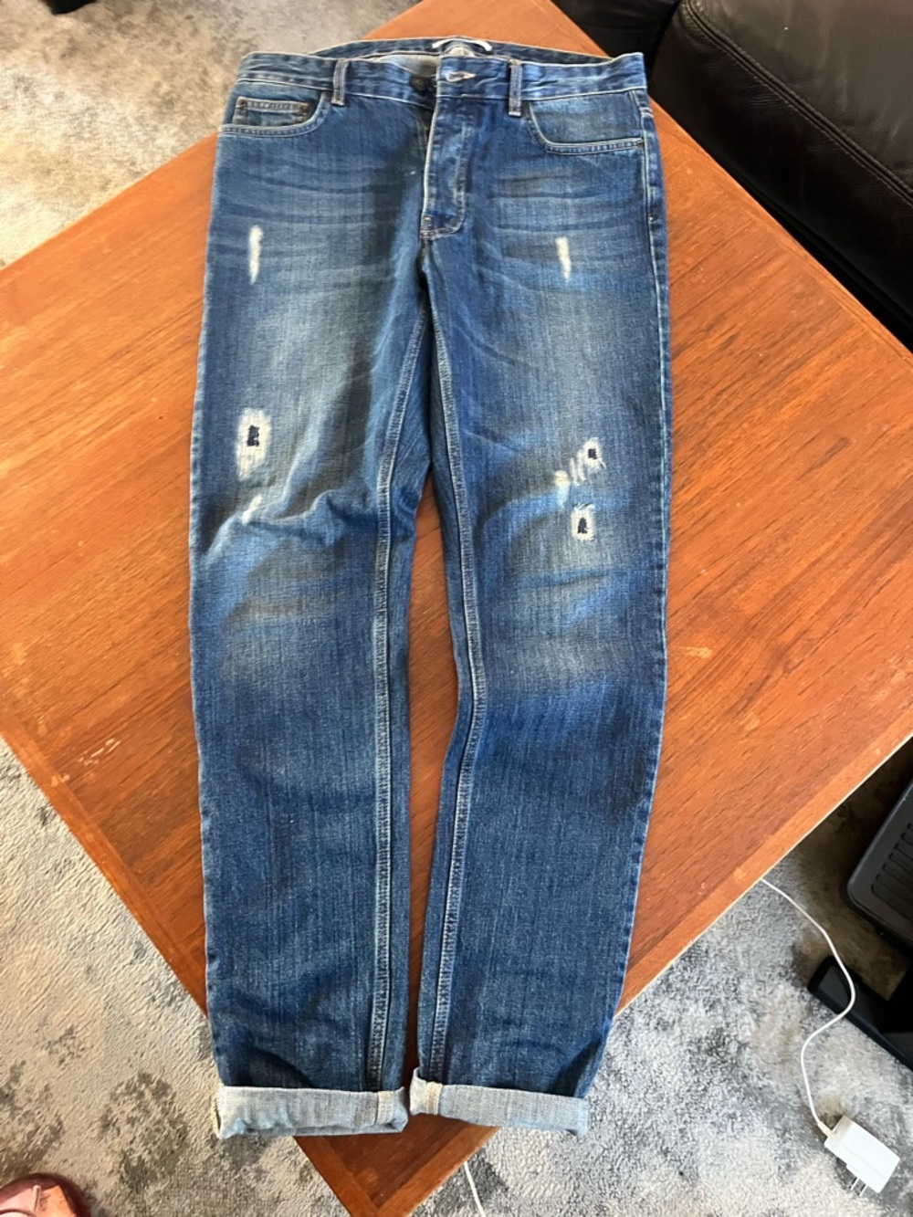 Won Hundred Distressed Slim Men’s Jeans - Tapered 31 x 34